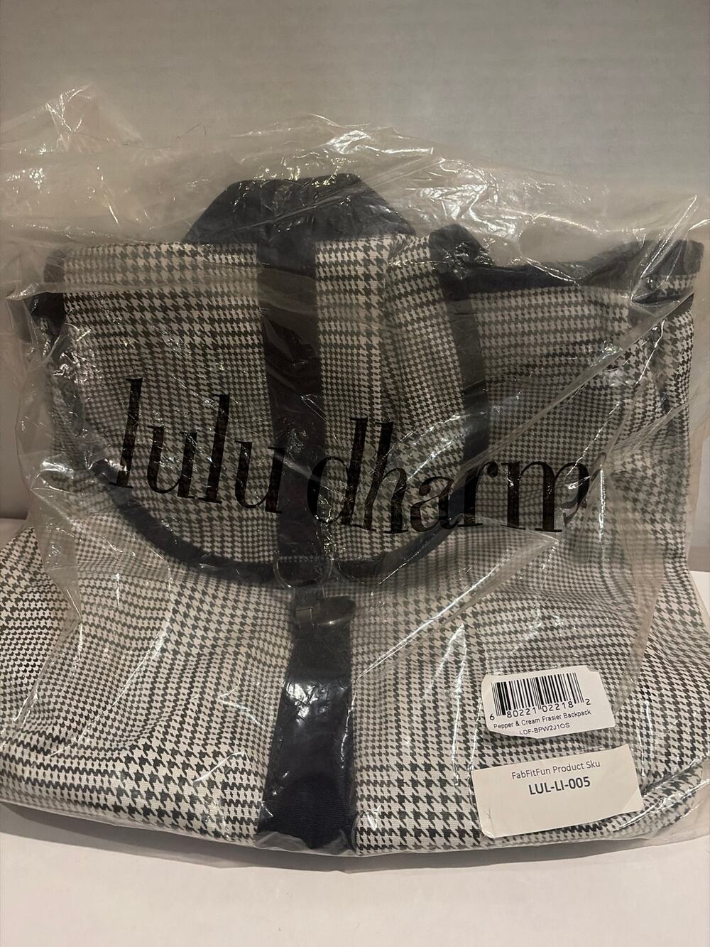 Lulu Dharma Pepper & Cream Plaid Frasier Backpack